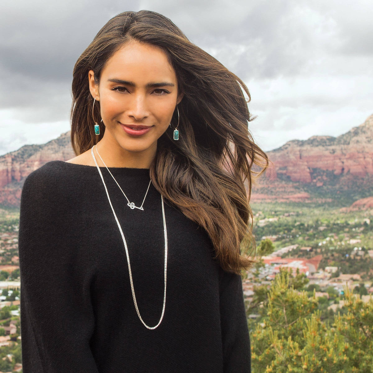 Silpada - Silpada 'Oasis' Compressed Turquoise  Drop Earring