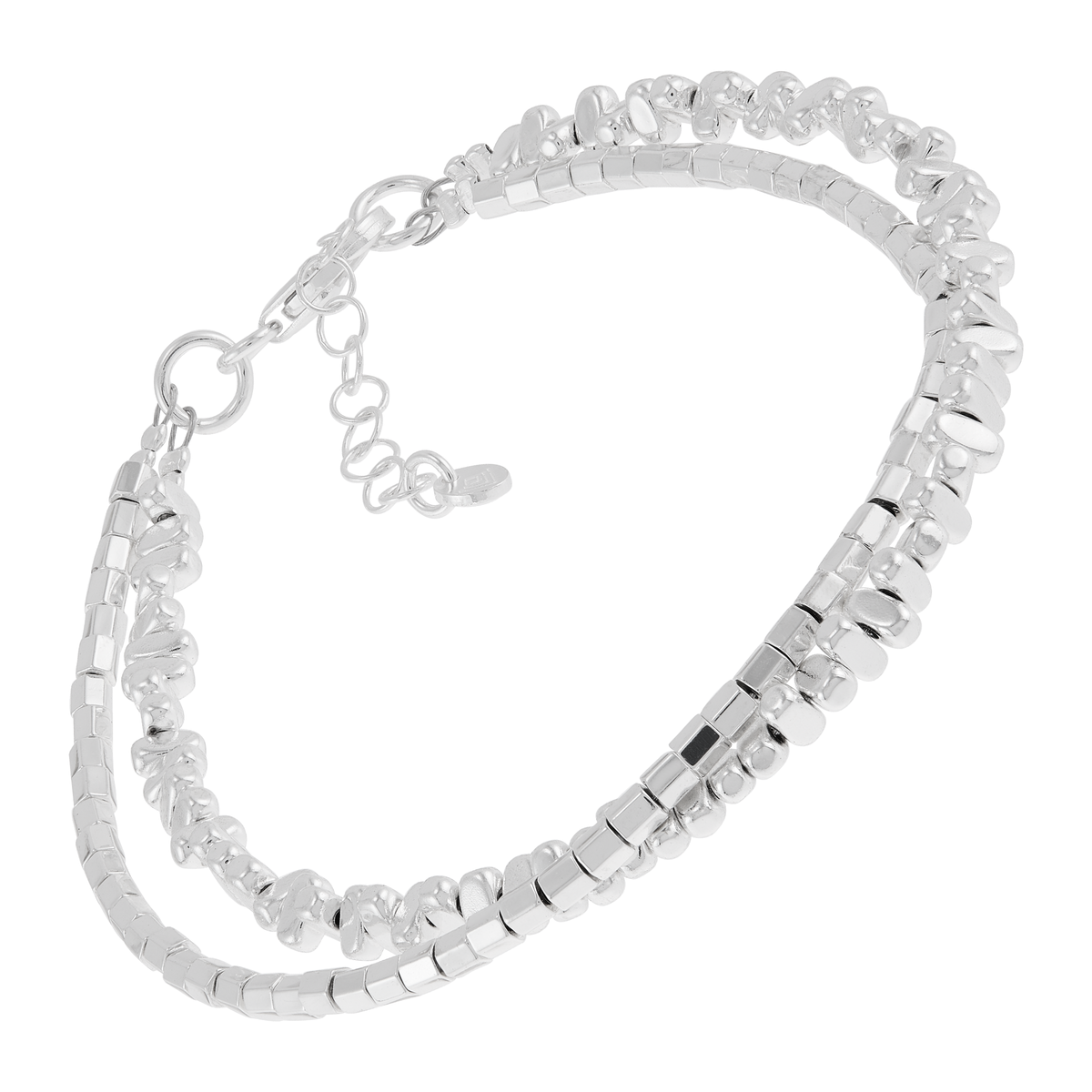 Silpada - Silpada 'Winter Bloom' Silver Natural Hematite Bracelet