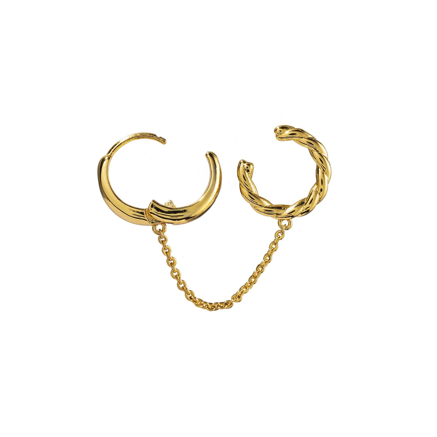 Brenda Grands 18K Gold Zenith + Twisted Ear Cuff Single