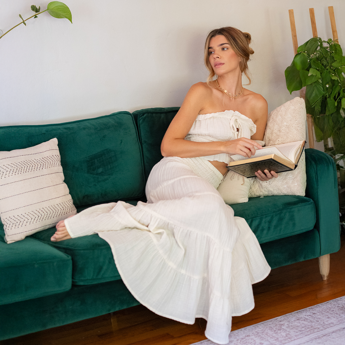 Lotus and Luna Sundrift Skirt - Cream