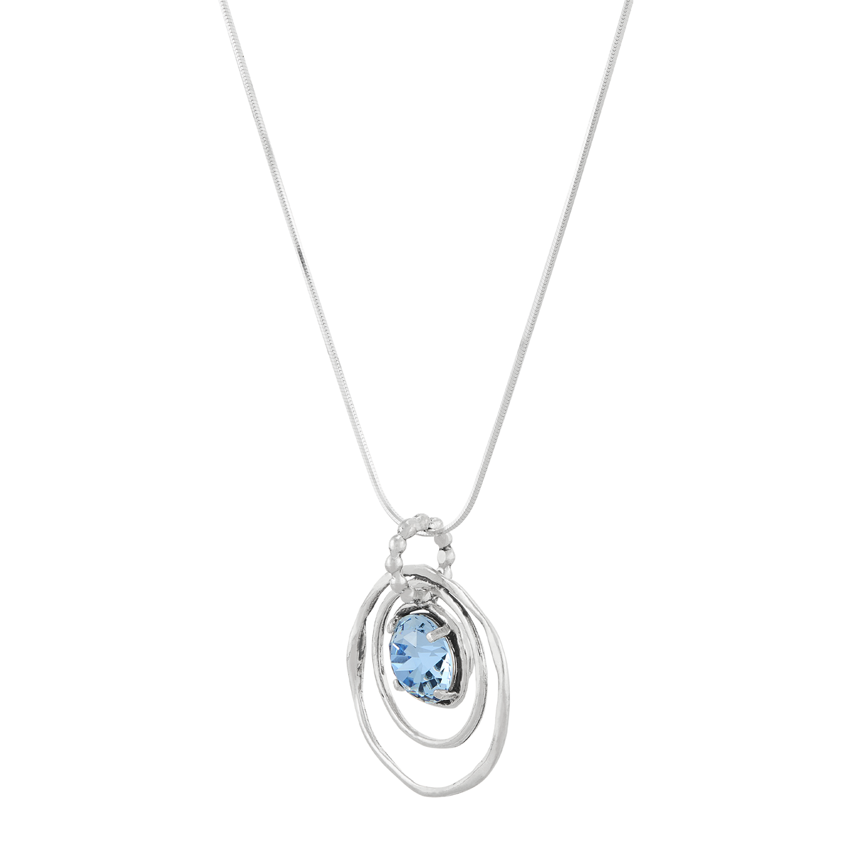Silpada - Silpada 'Cooling Out' Silver Blue Crystal Pendant Necklace