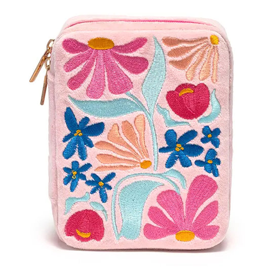 Living Royal Velvet Jewelry Case - Feminine Florals