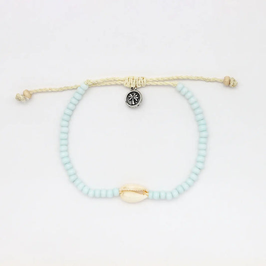 Koh Surf Laaloa Bay Beaded Anklet - Soft Blue