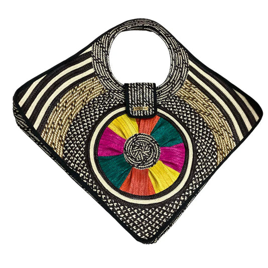 Liliana Salazar Handmade Cana Flecha Diamond Purse - Color Pop