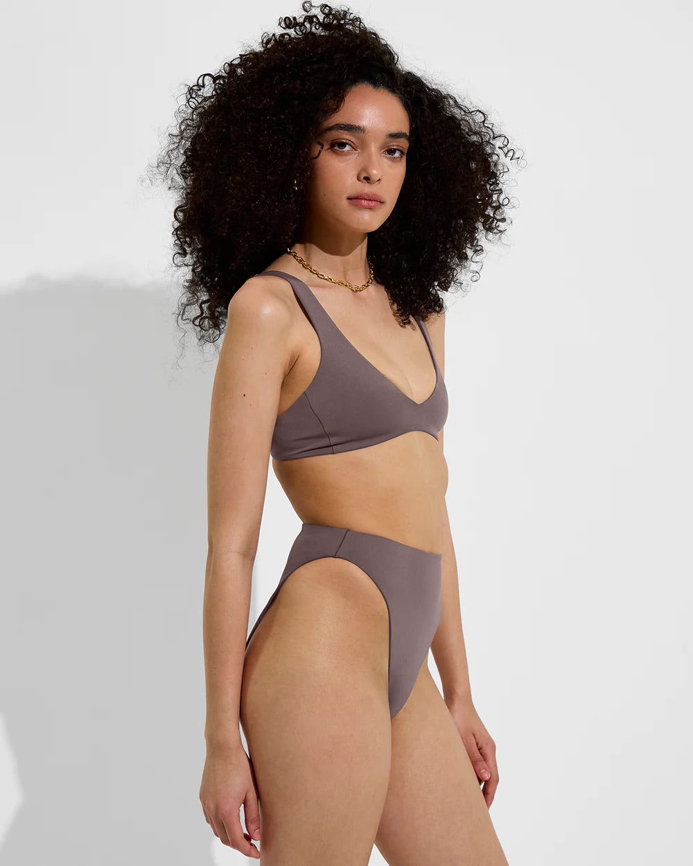 Left on Friday Plunge Top - Stormy