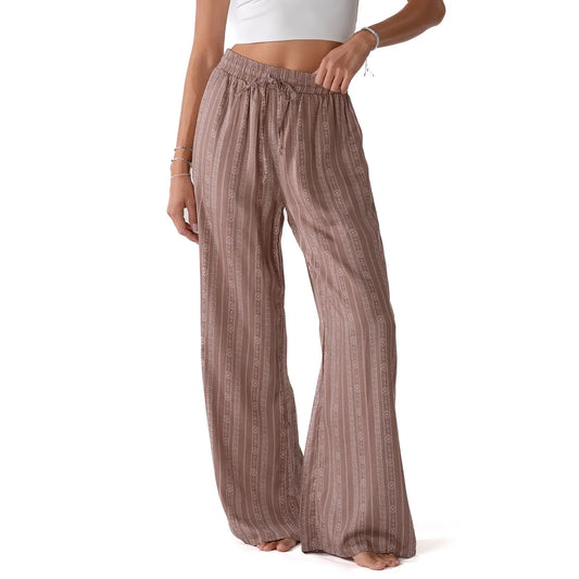 Lotus and Luna Cabana Pants - Taupe Tribal