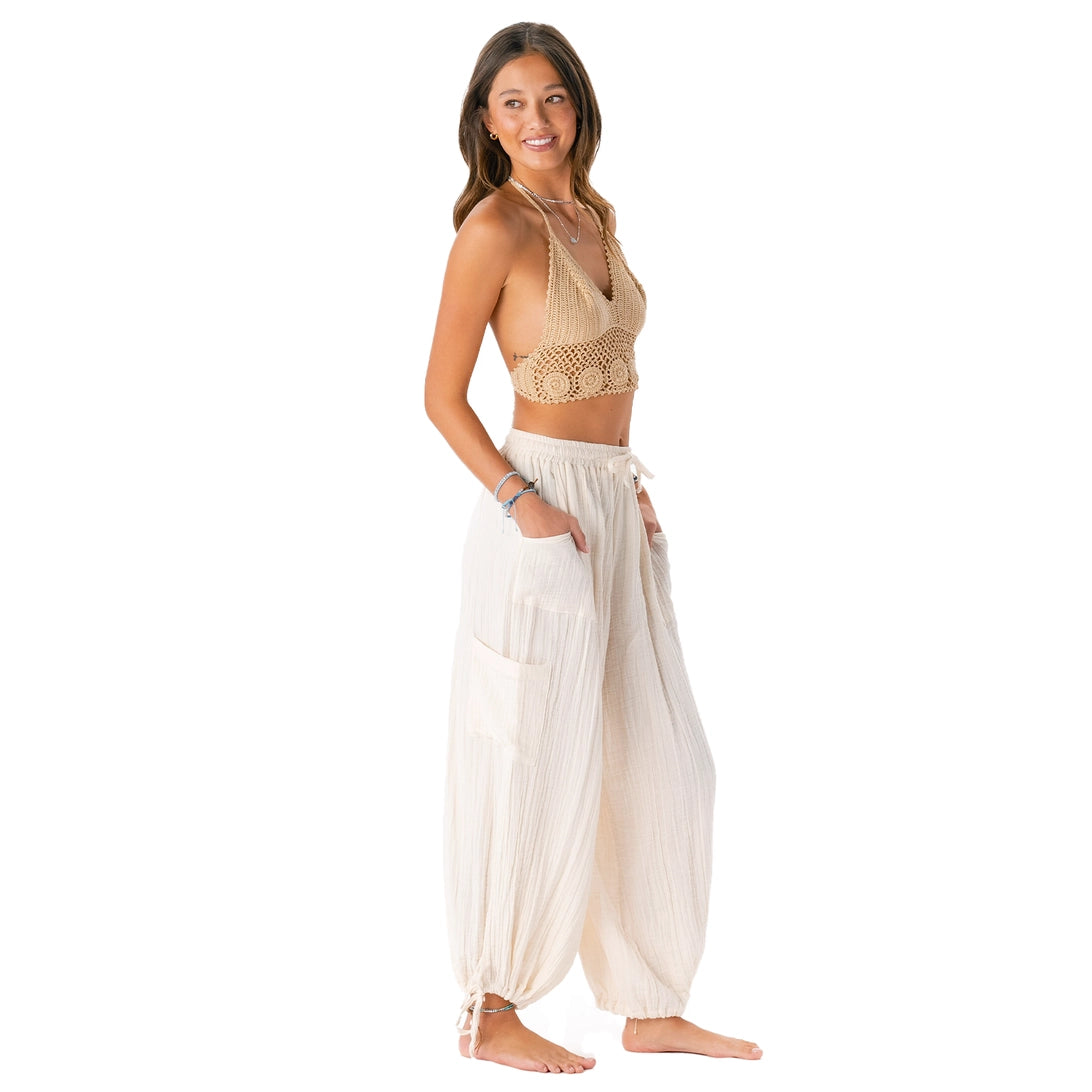 Lotus and Luna Adventure Cargo Pants - Cream