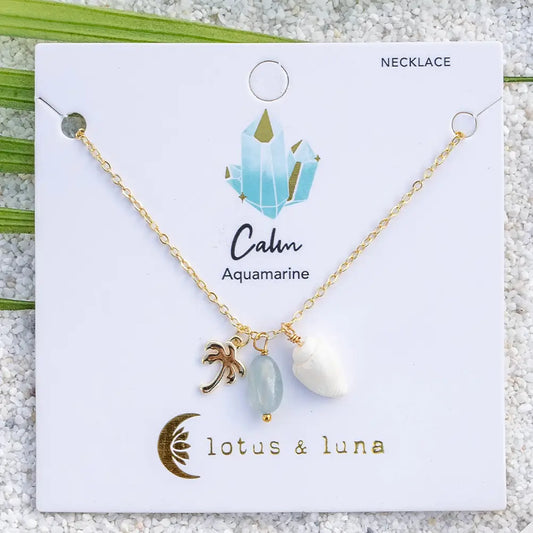 Lotus and Luna Onshore Necklace - Aqua Harmony