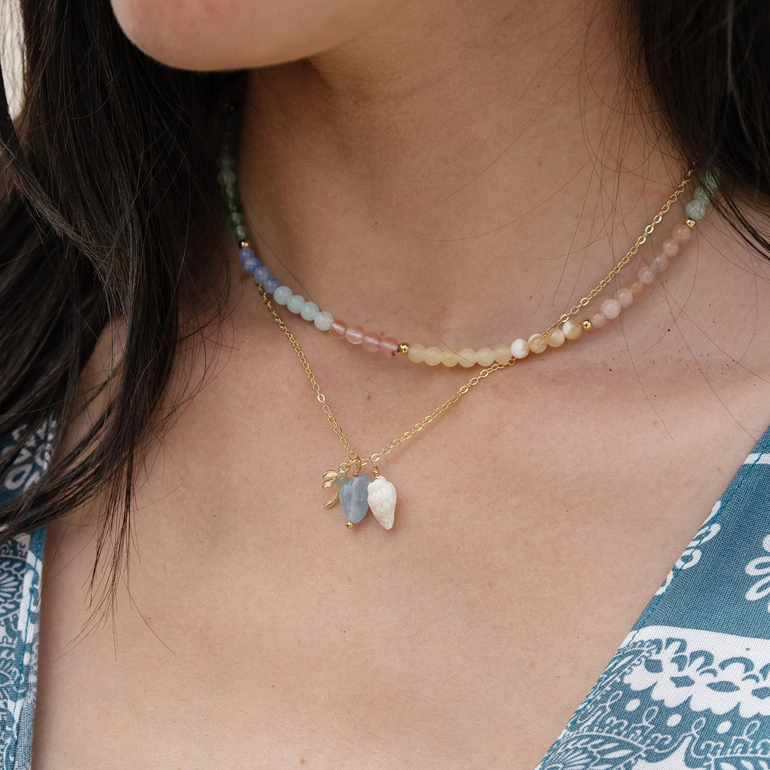 Lotus and Luna Onshore Necklace - Aqua Harmony
