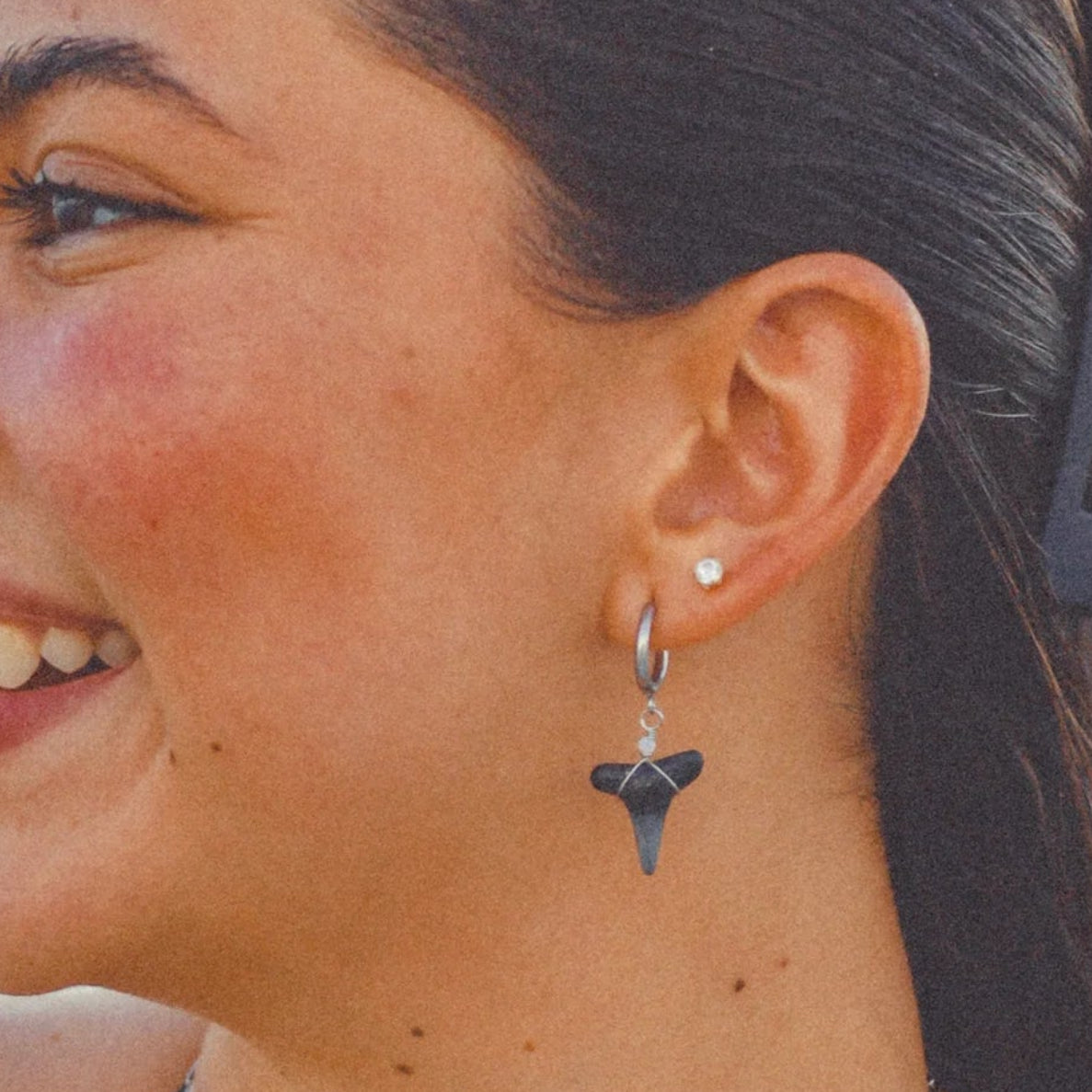 Silver Fin Marina Hoops - Silver