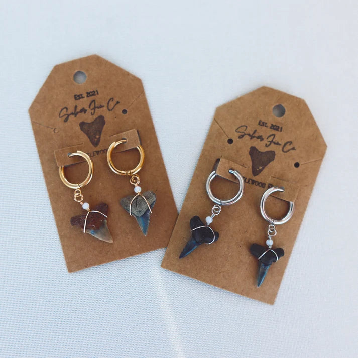 Silver Fin Marina Hoops - Gold