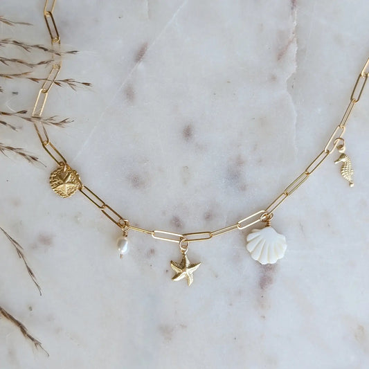 From The Sea & Me Mermaid Curated Charm Necklace