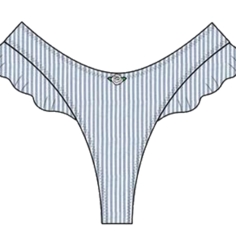 Montce Classic Blue Stripe Kelly Bikini Bottom