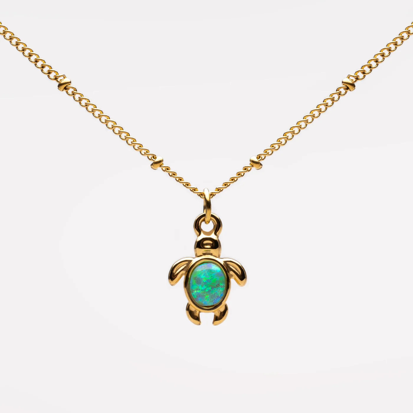 Atolea Opal Turtle Necklace