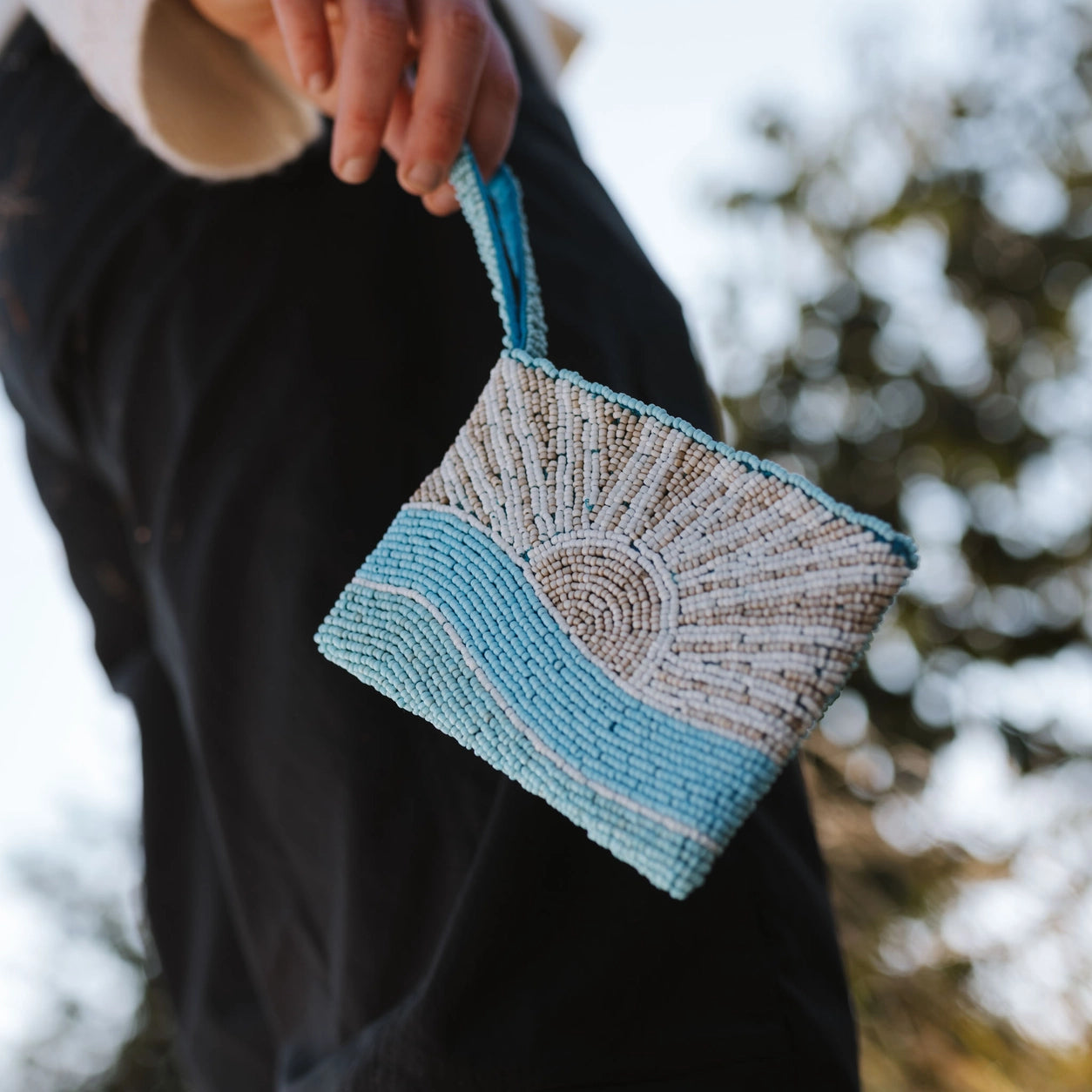 Pineapple Island Small Sunrise Beaded Pouch