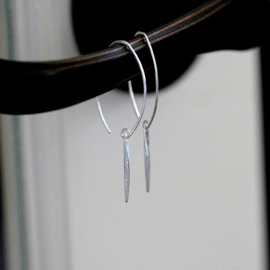 Saressa Designs Silver Quill Earrings