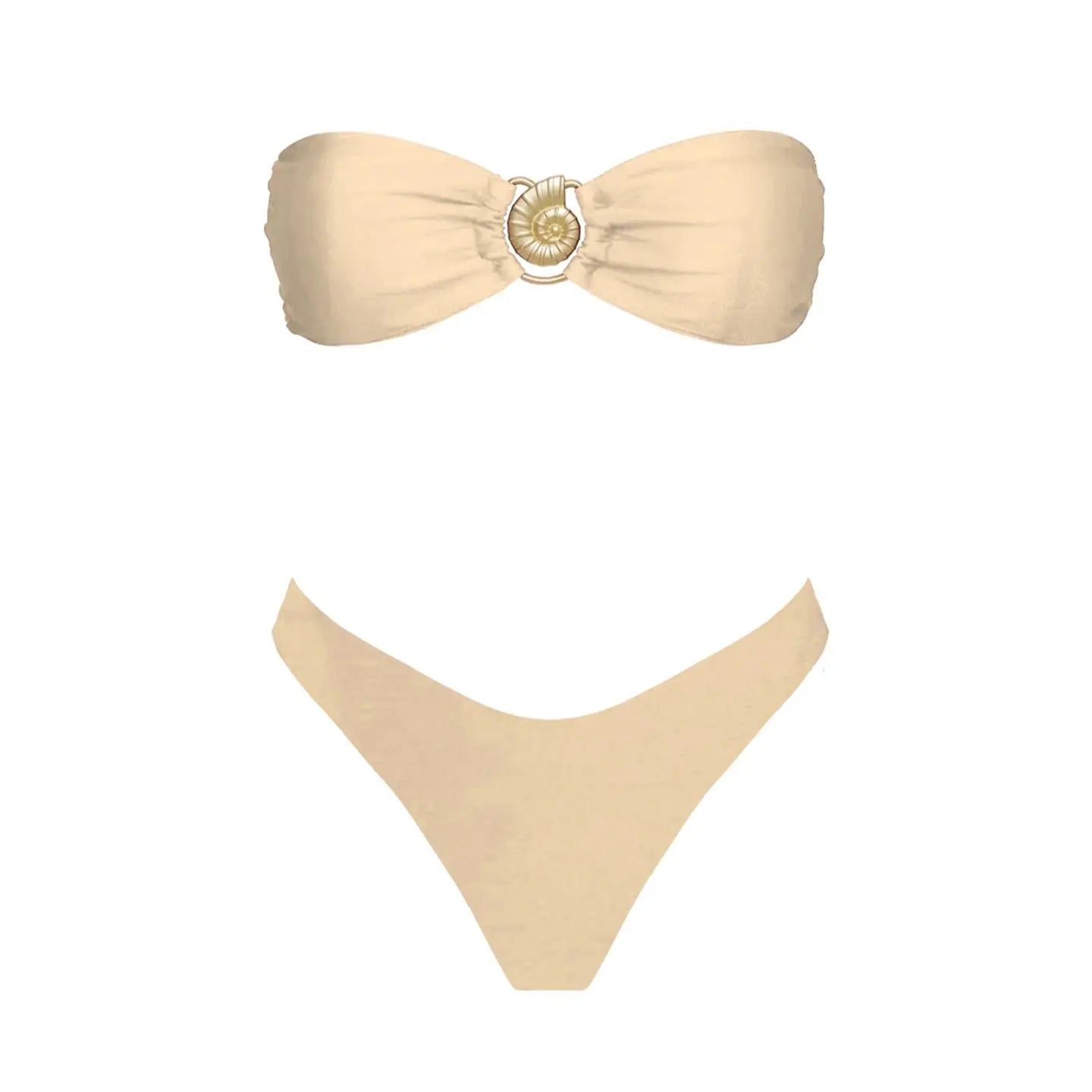 Sundaze Brunch Seaside Soiree Bikini Top - Tan