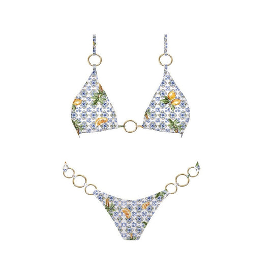 Sundaze Brunch Lemon Bikini Top